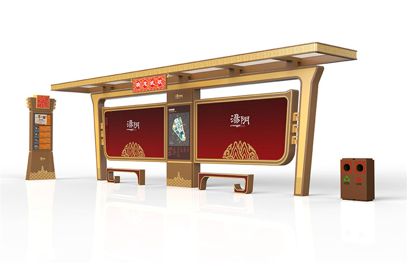 仿古候车亭