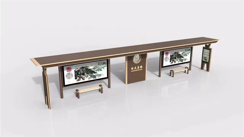 仿古候车亭
